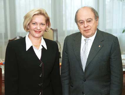 Wicemarszaek J. Danielak i prezydent J. Pujol